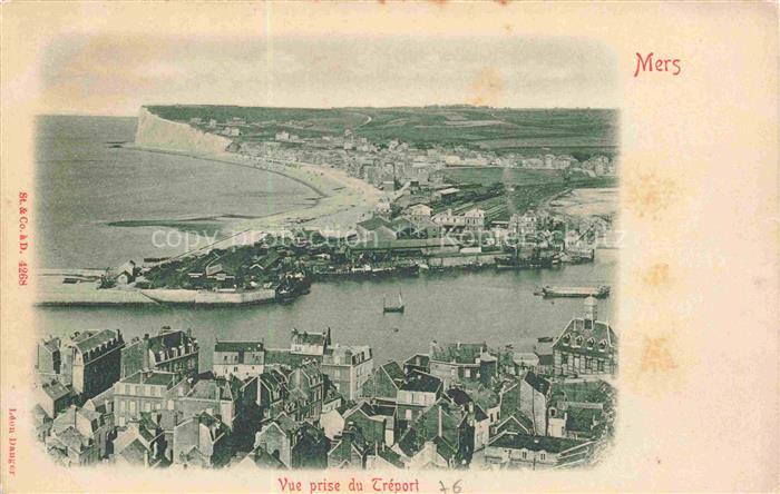 MERS-SUR-MER MERS-LES-BAINS Abbeville 80 Somme Vue prise du Tréport vue aérienne