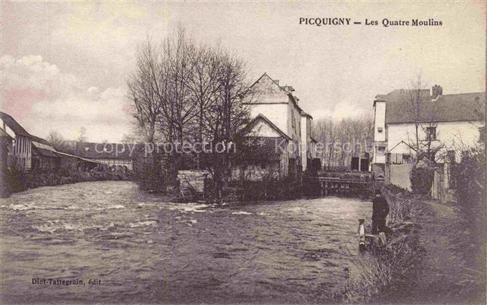 Picquigny AMIENS 80 Somme Les quatre moulins