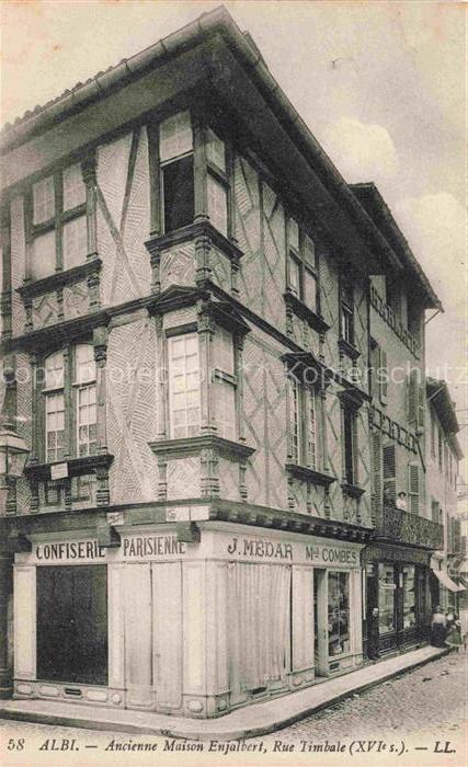 Albi 81 Tarn Ancienne Maison Enjalbert Rue Timbale XVIe siècle
