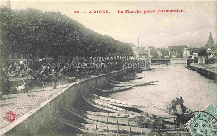 AMIENS 80 Somme Le Marché Place Parmentier