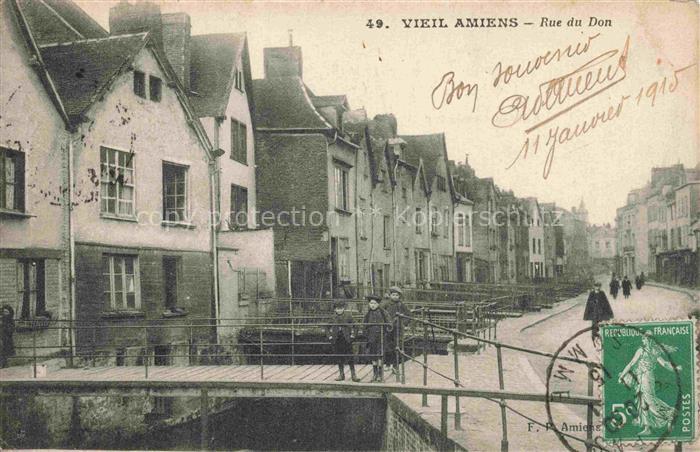 Vieil AMIENS 80 Somme Rue du Don