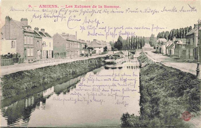AMIENS 80 Somme Les écluses de la Somme