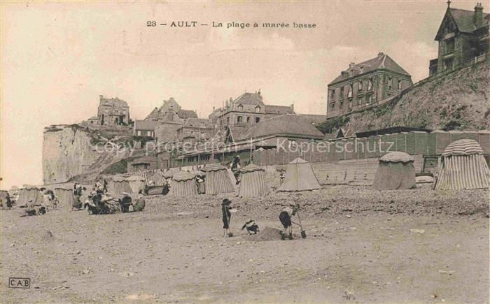 Ault Abbeville 80 Somme La plage à marée basse