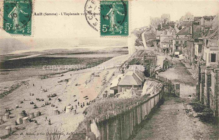 Ault Abbeville 80 Somme L'Esplanade vers Cayeux