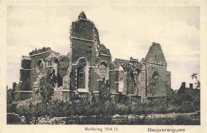 Beuvraignes Montdidier 80 Somme Ruines Grande Guerre Truemmer 1. Weltkrieg Feldp