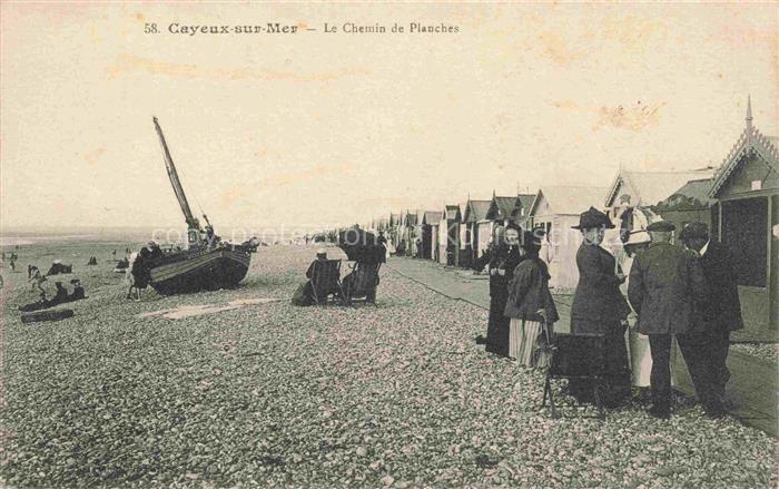 CAYEUX -SUR-MER Abbeville 80 Somme Le Chemin de Planches
