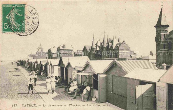 CAYEUX -SUR-MER Abbeville 80 Somme La Promenade des Planches