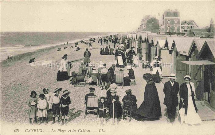 CAYEUX -SUR-MER Abbeville 80 Somme La plage et les cabines