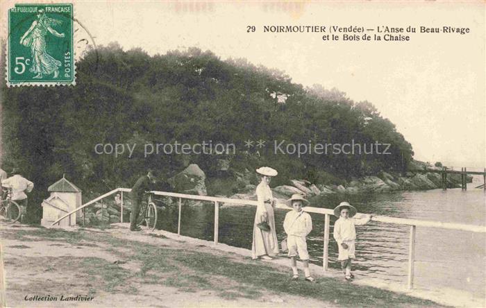 Noirmoutier-en-l Ile Les Sables-d Olonne 85 Vendee L'Anse du Beau-Rivage et le B