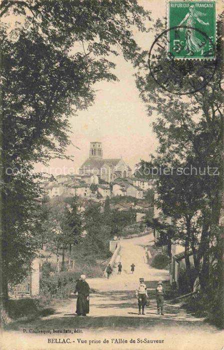 BELLAC 87 Haute-Vienne Vue prise de l'Allée de St. Sauveur