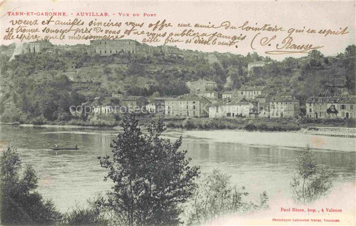 Auvillar Castelsarrasin 82 Tarn-et-Garonne Vue du port