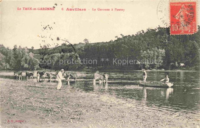 Auvillar Castelsarrasin 82 Tarn-et-Garonne La Garonne à Poutoy