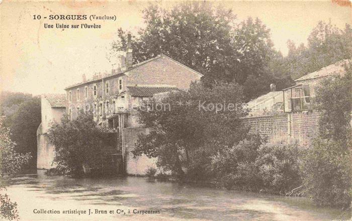 Sorgues sur l Ouveze AVIGNON 84 Vaucluse Une Usine sur l'Ouvèze