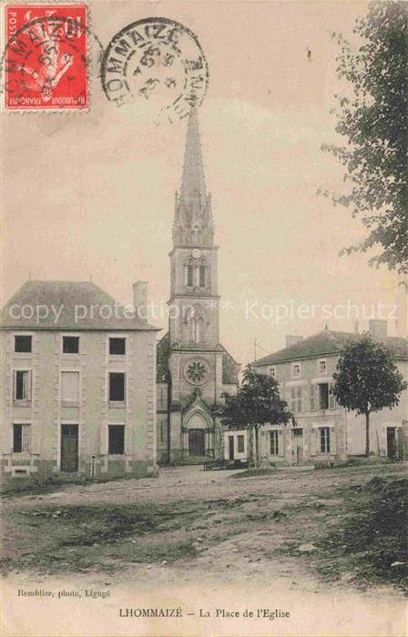 Lhommaize Montmorillon 86 Vienne Place de l'Eglise