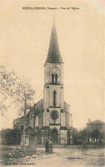 Nieuil-l Espoir POITIERS 86 Vienne Vue de l'église