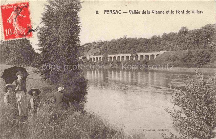 Persac Montmorillon 86 Vienne Vallée de la Vienne et le Pont de Villars