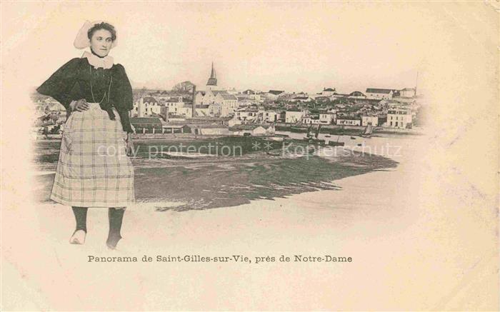 Saint-Gilles-sur-Vie Vendee Panorama Costumes