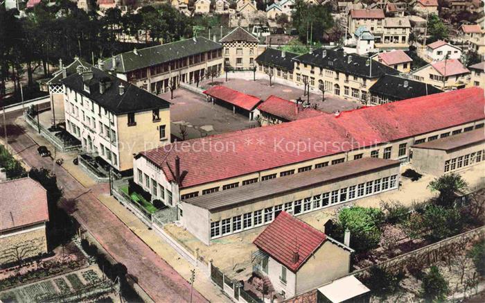 Ste-Genevieve-des-Bois PALAISEAU 91 Essonne Groupe Scolaire Jules Ferry vue aéri