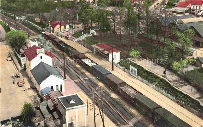 Ste-Genevieve-des-Bois PALAISEAU 91 Essonne La gare vue aérienne