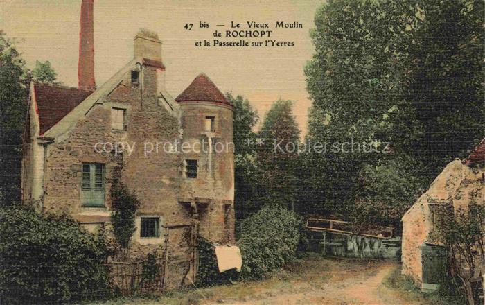 Rochopt Boussy-Saint-Antoine EVRY 91 Essonne Le vieux moulin et la passerelle su