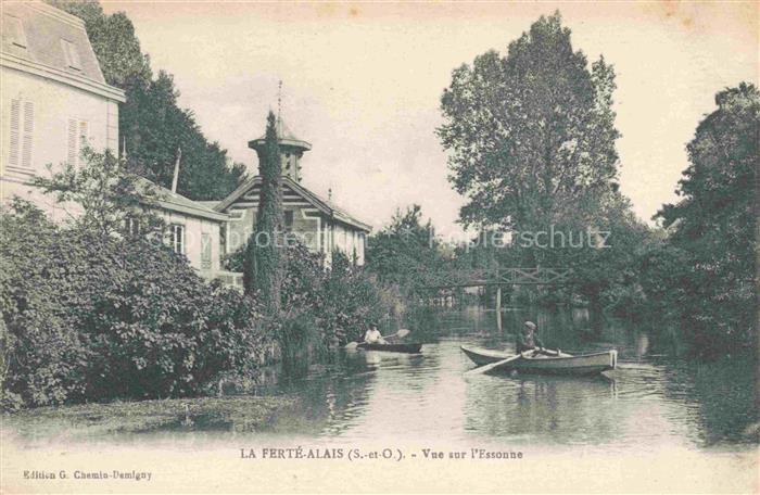 La Ferte-Alais Etampes 91 Essonne Vue sur l'Essone