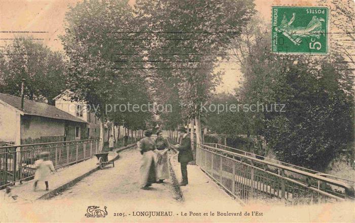 Longjumeau Palaiseau 91 Essonne Le pont et Boulevard de l'Est