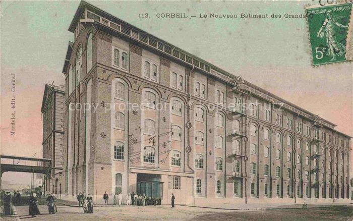 CORBEIL -Essonnes 91 Essone Le nouveau bâtiment des Grands Moulins
