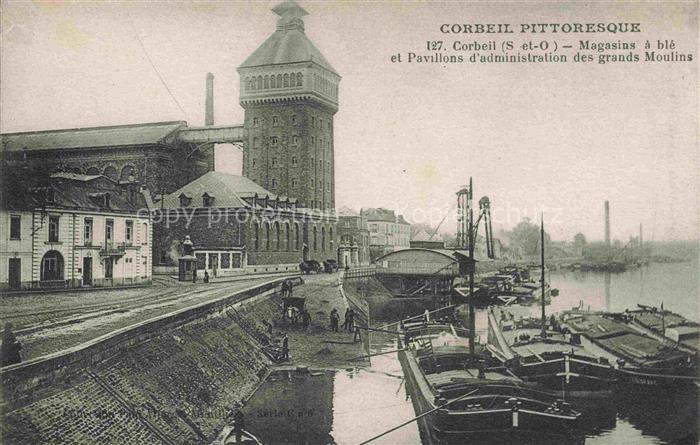 CORBEIL -Essonnes 91 Essone Magasins à blé et Pavillon d'administration des gran