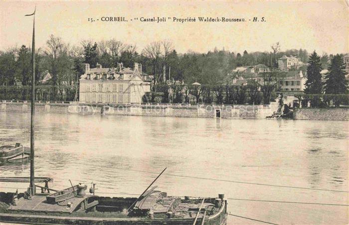 CORBEIL -Essonnes 91 Essone Castel Juli Propriété Waldeck-Rousseau