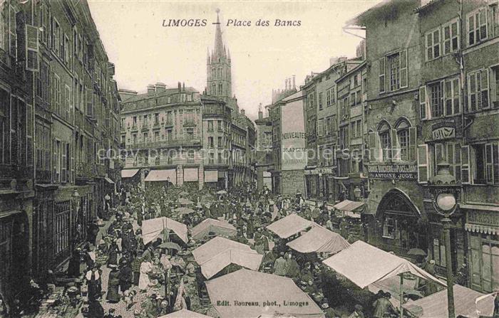 LIMOGES 87 Haute-Vienne Place des Bancs Marché