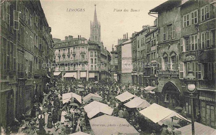 LIMOGES 87 Haute-Vienne Place des Bancs Marché