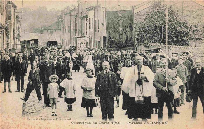 Le Dorat BELLAC 87 Haute-Vienne Ostensions du Dorat 1918 Paroisse de Rancon