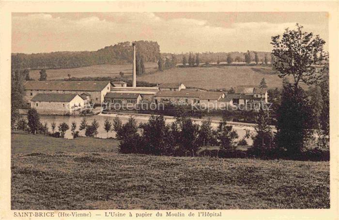 Saint-Brice-sur-Vienne Rochechouart 87 Haute-Vienne Usine à papier du Moulin de