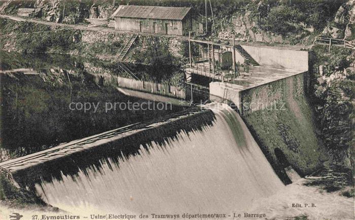 Eymoutiers LIMOGES 87 Haute-Vienne Usine Electrique des Tramways départementaux