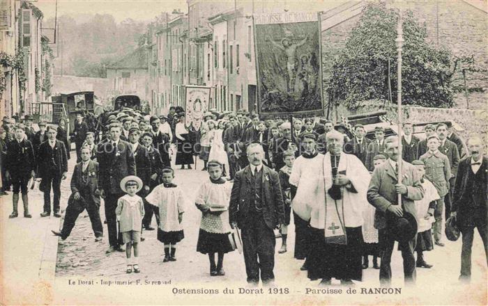 Le Dorat BELLAC 87 Haute-Vienne Ostensions du Dorat 1918 Paroisse de Rancon