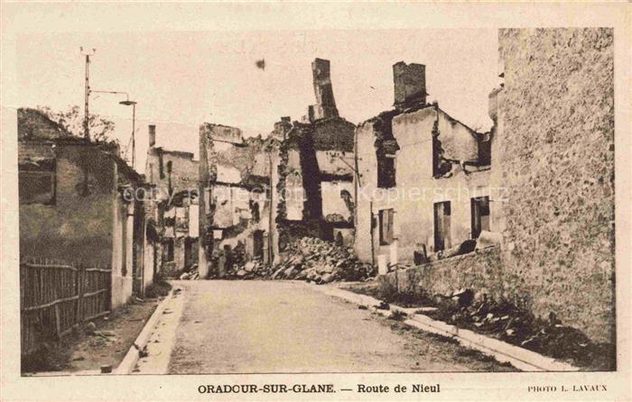 Oradour-sur-Glane Rochechouart 87 Haute-Vienne Route de Nieul les Martyrs d'Orad