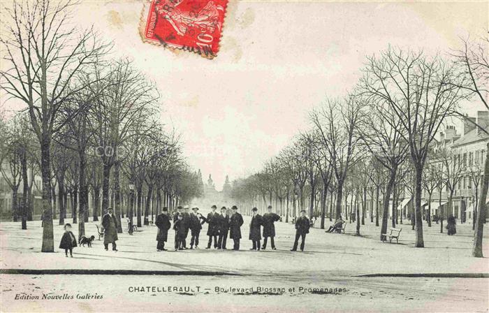 Chatellerault 86 Vienne Boulevard Blossac et Promenades