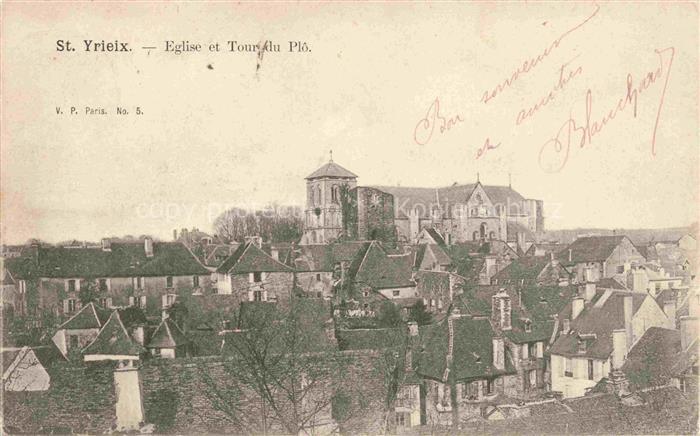 St-Yrieix-sous-Aixe LIMOGES 87 Haute-Vienne Eglise et Tour du Plô