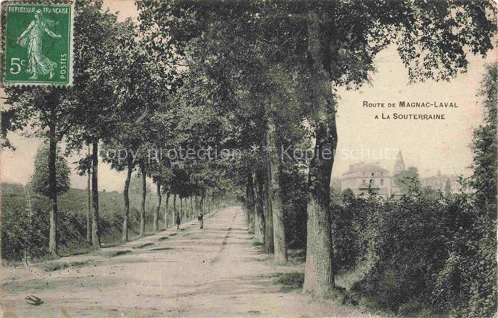 La Souterraine Magnac-Laval 87 Haute-Vienne Route de Magnac-Laval