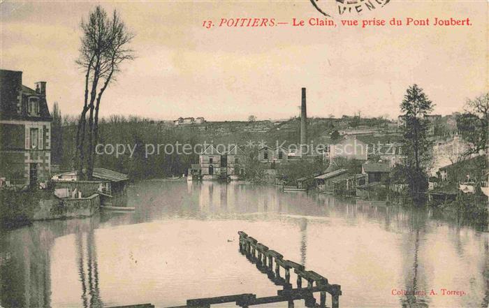 POITIERS 86 Vienne Le Clain vue prise du Pont Joubert