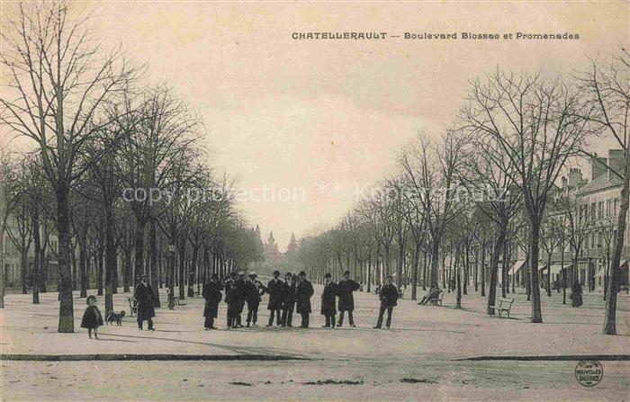 Chatellerault 86 Vienne Boulevard Blossac et Promenades