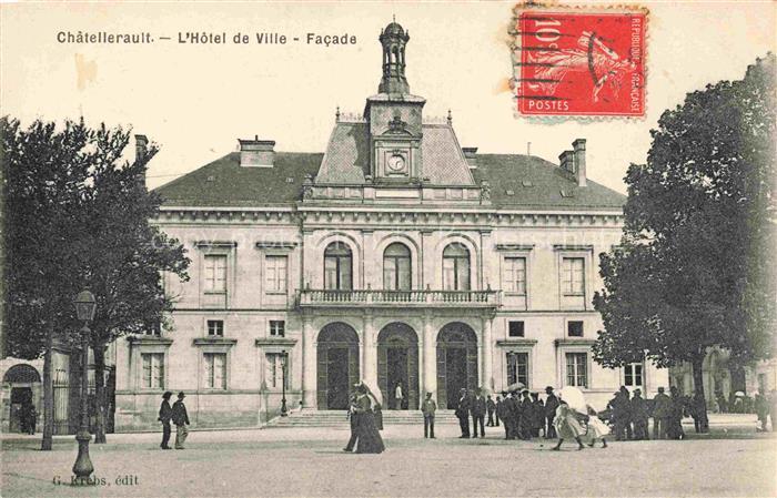Chatellerault 86 Vienne Hôtel de Ville facade