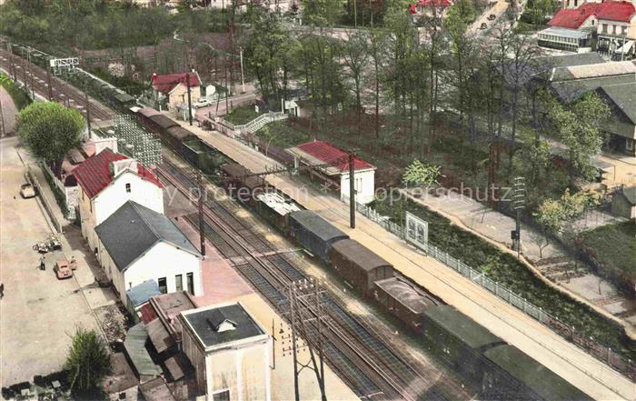 Ste-Genevieve-des-Bois PALAISEAU 91 Essonne La gare vue aérienne