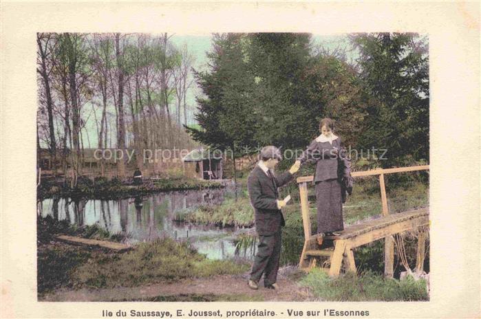 Ile du Saussaye Le Verger Saint-Malo 35 Ille-et-Vilaine Vue sur l'Essonnes