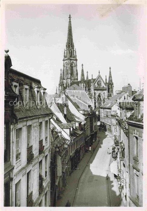 MULHOUSE Muehlhausen 68 Haut-Rhin Rue Henriette et le Temple