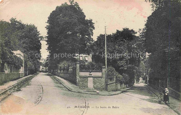 MEUDON-VAL-FLEURY Boulogne-Billancourt 92 Hauts-de-Seine Le Buste de Babie