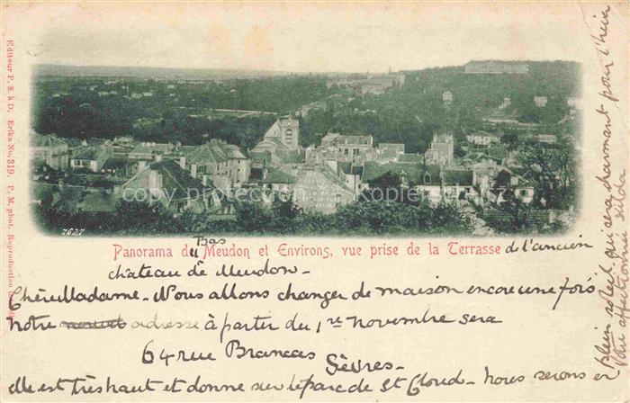 MEUDON-VAL-FLEURY Boulogne-Billancourt 92 Hauts-de-Seine Vue panoramique prise d