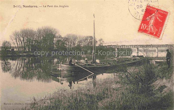 NANTERRE 92 Hauts-de-Seine Le Pont des Anglais