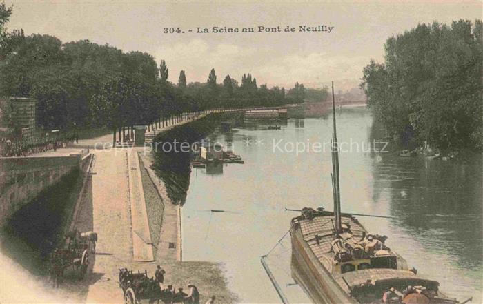 Neuilly-sur-Seine 92 Hauts-de-Seine La Seine au Pont de Neuilly