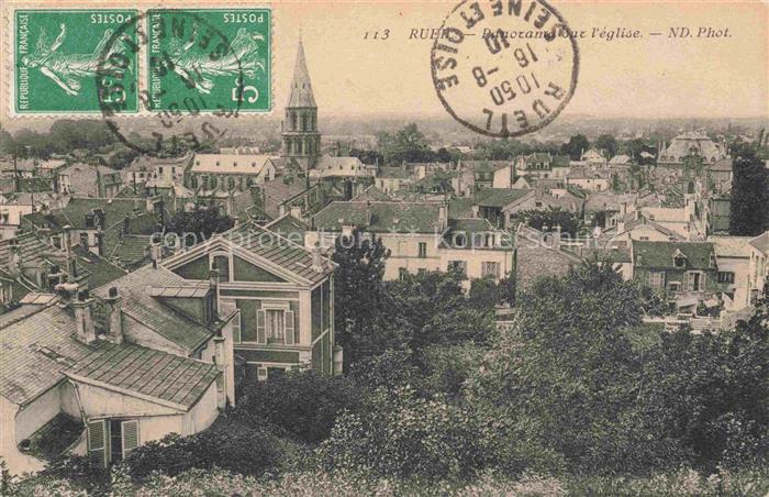RUEIL-MALMAISON 92 Hauts-de-Seine Panorama sur l'église